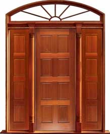 8 panel: double door