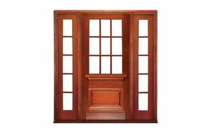 hampshire 9 light: single door +  two sidelights