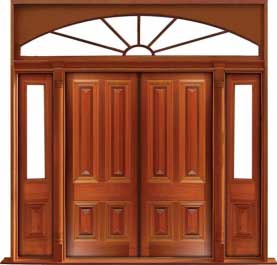 cricket bat: door in frame