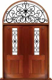 paddington with ironwork: double door +  two sidelights