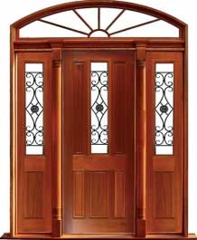 paddington with ironwork: double door +  two sidelights