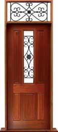 paddington with ironwork: double door +  two sidelights
